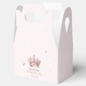 Little Princess Crown Pearls Dots Baby Shower Bedankdoosjes (Geopend)