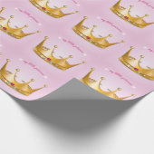 Little Princess Crown Wrapping Paper Cadeaupapier (Hoek)