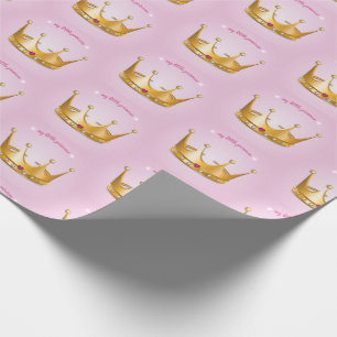 Little Princess Crown Wrapping Paper Cadeaupapier