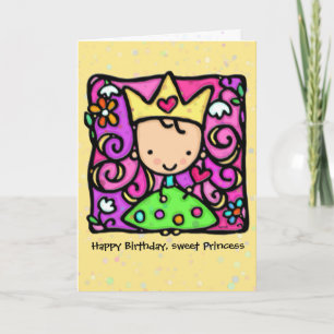 Little Princess Custom-verjaardagskaart Kaart