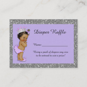 Little Princess Diaper Raffle Tickets, etnic 3 Informatiekaartje