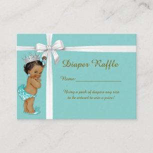 Little Princess Diaper Raffle Tickets mint Informatiekaartje