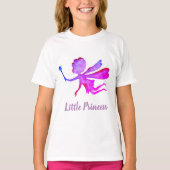 Little Princess Fairy Ruffle T-shirt, wit T-shirt (Voorkant)
