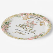 Little Princess Fairy Tale Castle Girl Baby shower Papieren Bordje (Gekanteld)