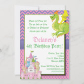 Little Princess Fairy Tale Party Uitnodiging (Voorkant)