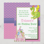 Little Princess Fairy Tale Party Uitnodiging (Voorkant / Achterkant)