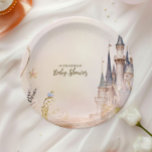 Little Princess Fairytale Castle Baby shower Papieren Bordje<br><div class="desc">Maak uw baby shower nog magischer met onze Once Upon a Time Fairytale Castle Baby shower Paper Borden. Deze borden zijn ontworpen om uw prinsessenfeest aan te vullen en zijn voorzien van een grillig sprookjeskasteel dat is versierd met zachte pasteltinten, sprankelende details en delicate gouden accenten. Het betoverende ontwerp geeft...</div>