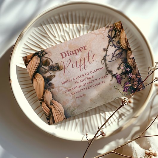 Little Princess Fairytale Diapper Raffle Informatiekaartje