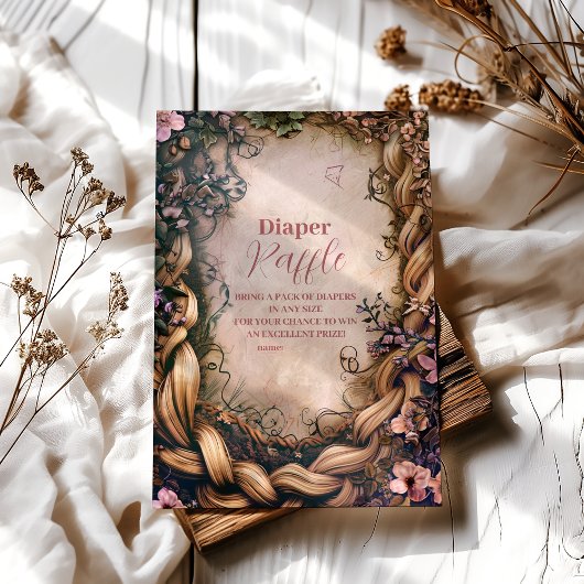 Little Princess Fairytale Diapper Raffle Informatiekaartje