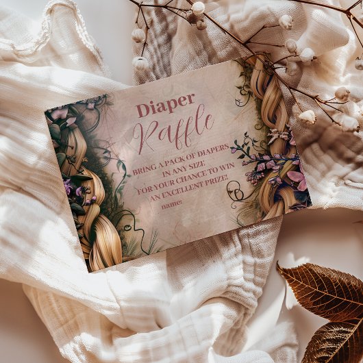 Little Princess Fairytale Diapper Raffle Informatiekaartje