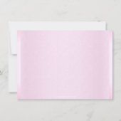 Little Princess First Birthday Pink Uitnodiging (Achterkant)