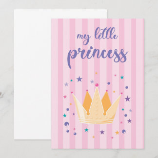 Little princess Flat Greeting Card Kaart