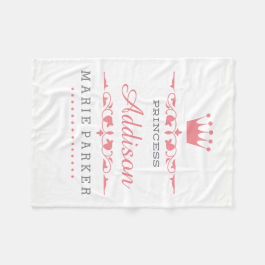 Little Princess Fleece Blanket (Voorkant (Horizontaal))