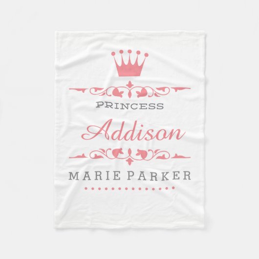 Little Princess Fleece Blanket Deken (Voorkant)