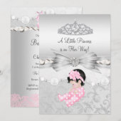 Little Princess Girl Baby shower Invitation Kaart (Voorkant / Achterkant)