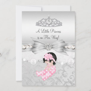 Little Princess Girl Baby shower Invitation Kaart