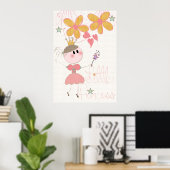Little Princess Girls Nursery Poster (Thuiskantoor)