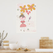 Little Princess Girls Nursery Poster (Keuken)