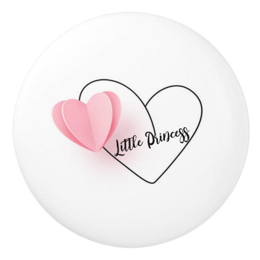 "Little Princess" Keramische Knop (Voorkant)