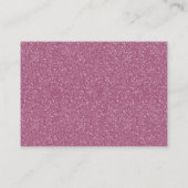 Little Princess Luier Raffle Tickets, glitterroze Informatiekaartje (Achterkant)