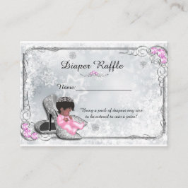 Little Princess Luier Raffle Tickets, grijs bevror Informatiekaartje