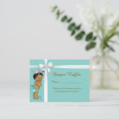 Little Princess Luier Raffle Tickets Mint Informatiekaartje (Staand voorkant)