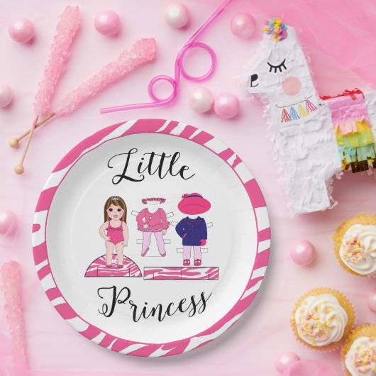 "Little Princess" Papieren Bordje (Feest)