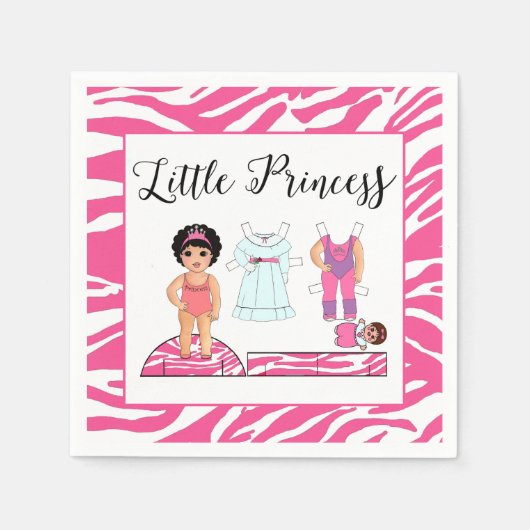 "Little Princess" Party Napkins Servet (Voorkant)