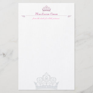 Little Princess Personalized Note paper Briefpapier