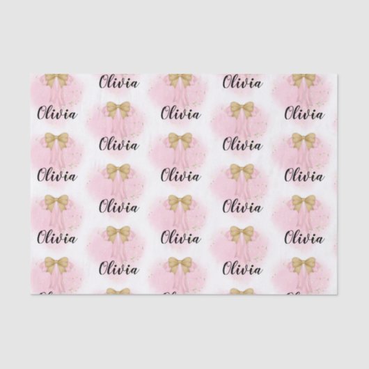 Little Princess Personalized Tissue Paper Tissuepapier (Voorkant)