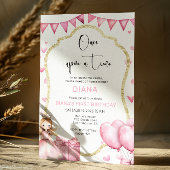 Little Princess Pink 1e verjaardag Kaart