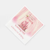 Little Princess Pink Castle 1e verjaardag Servet (Hoek)