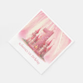 Little Princess Pink Castle 1e verjaardag Servet (Hoek)