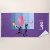 Little Princess Pink Flamingo Design - Beach Towe Strandlaken (Voorkant)