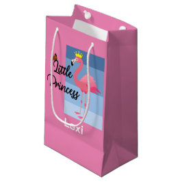 Little Princess Pink Flamingo Design - Gift Bag - Klein Cadeauzakje