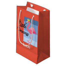 Little Princess Pink Flamingo Design - Gift Bag - Klein Cadeauzakje