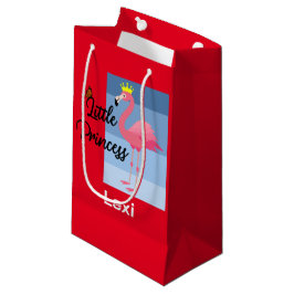 Little Princess Pink Flamingo Design - Gift Bag - Klein Cadeauzakje