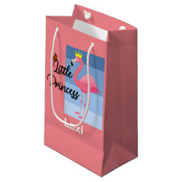 Little Princess Pink Flamingo Design - Gift Bag - Klein Cadeauzakje