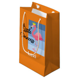 Little Princess Pink Flamingo Design - Gift Bag - Klein Cadeauzakje