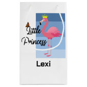 Little Princess Pink Flamingo Design - Gift Bag - Klein Cadeauzakje (Achterkant)