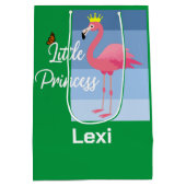 Little Princess Pink Flamingo Design - Gift Bag - Medium Cadeauzakje (Achterkant)