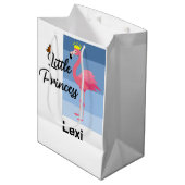 Little Princess Pink Flamingo Design - Gift Bag - Medium Cadeauzakje (Voorkant Gekanteld)
