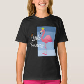 Little Princess Pink Flamingo Design - Girls' Basi T-shirt (Voorkant)
