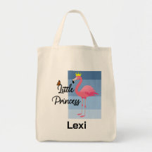 Little Princess Pink Flamingo Design - Grocery Tot