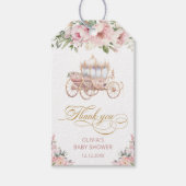 Little Princess Pink & Gold Baby shower Dank u Cadeaulabel (Voorkant)