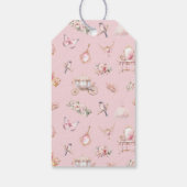 Little Princess Pink & Gold Baby shower Dank u Cadeaulabel (Achterkant)