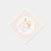 Little Princess Pink Royal Baby shower Servet (Hoek)