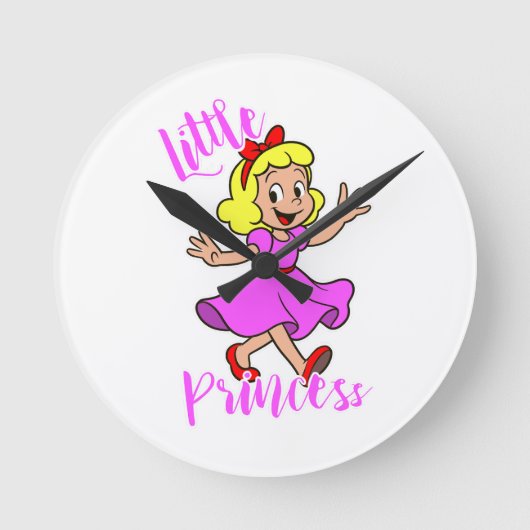 Little Princess Round clock Ronde Klok (Voorkant)