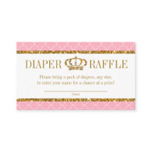 Little Princess Royal Pink en Gold Diaper Raffle