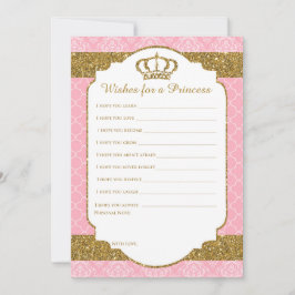 Little Princess Royal Pink & Gold Wwish for Baby Advieskaart